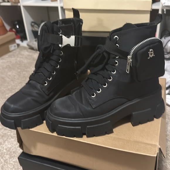 Steve Madden nylon combat boots size:5.5 - Picture 4 of 5
